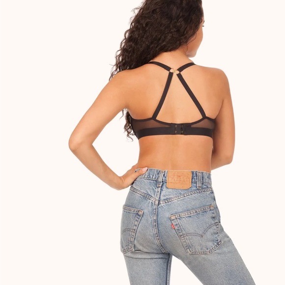 Lively No-Wire Push-Up Bra in Jet Black - size 34C - Picture 5 of 14